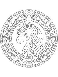 Mandala jednorożec