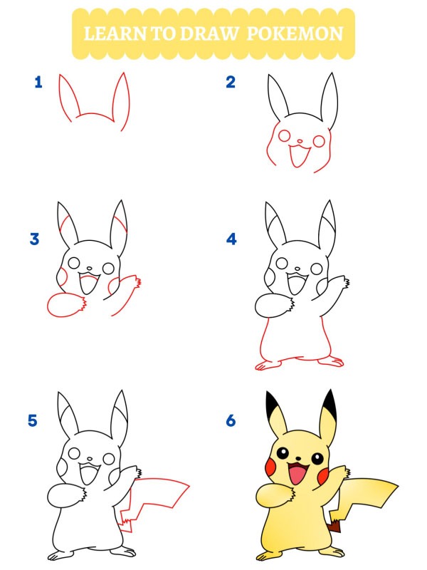 Jak narysować Pikachu?