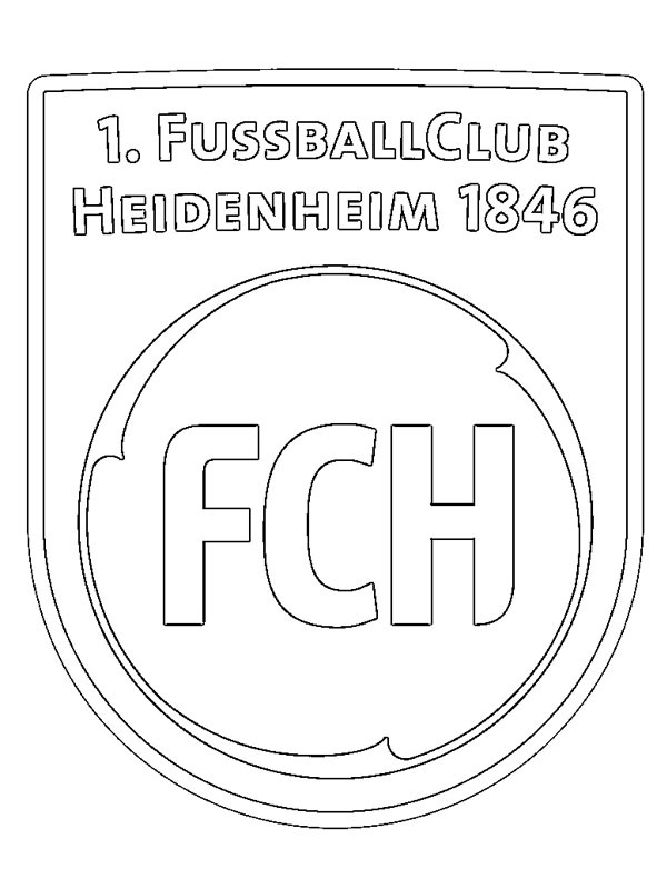 1. FC Heidenheim 1846 kolorowanka