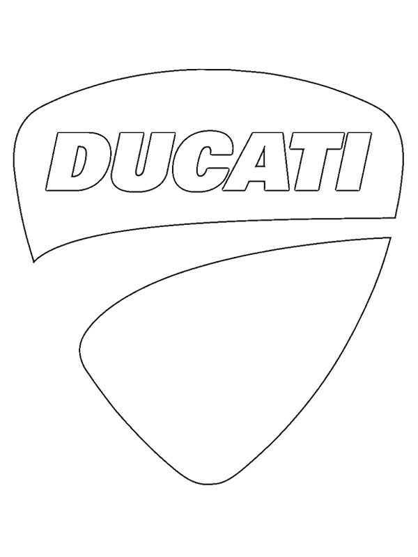 Ducati logo kolorowanka