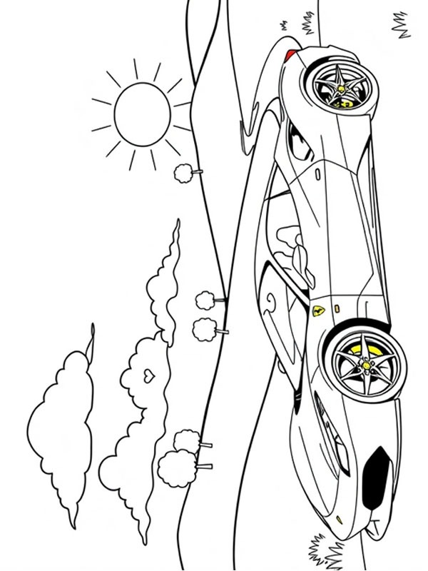 Ferrari 488 kolorowanka