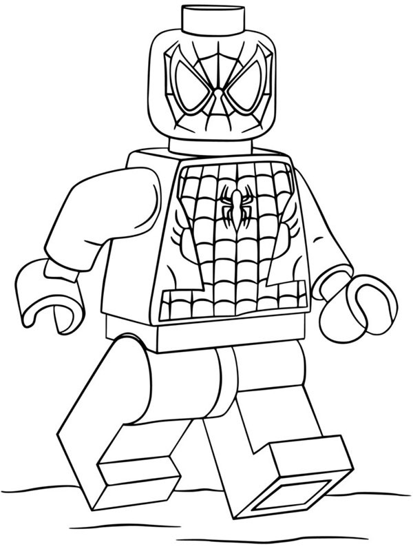 LEGO Spiderman kolorowanka