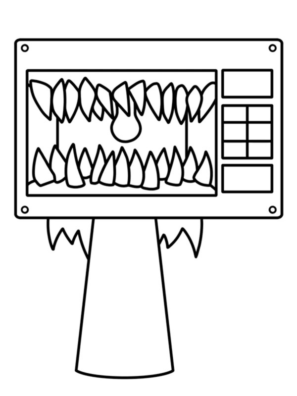 Lily Microwave (Incredibox Sprunki) kolorowanka