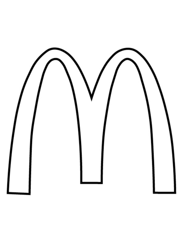 McDonalds logo kolorowanka