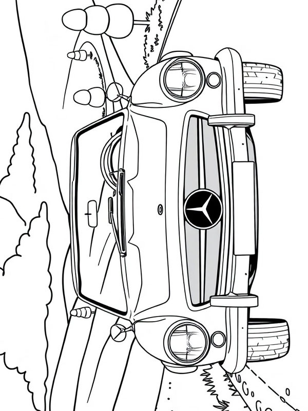 Mercedes-Benz 190 SL kolorowanka