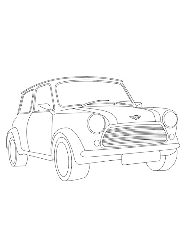 Morris Mini Minor kolorowanka