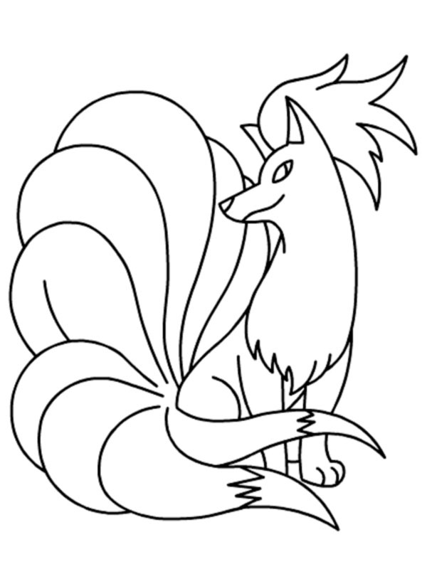 Ninetales (Pokémon) kolorowanka